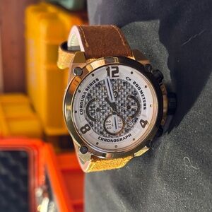 Invicta 18936 Corduba – 50mm Swiss Quartz Chronograph, Gold & White Dial